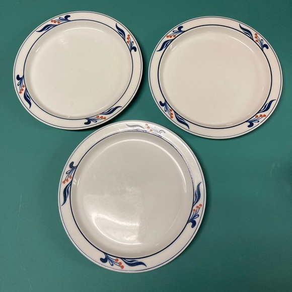 Three (3) Vintage Dansk Bistro Maribo (Japan) Danish Modern White Salad Plates - Picture 1 of 11